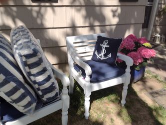 Pottery Barn/Ballard Design /Front Gate Solid Wood Patio Garden Set