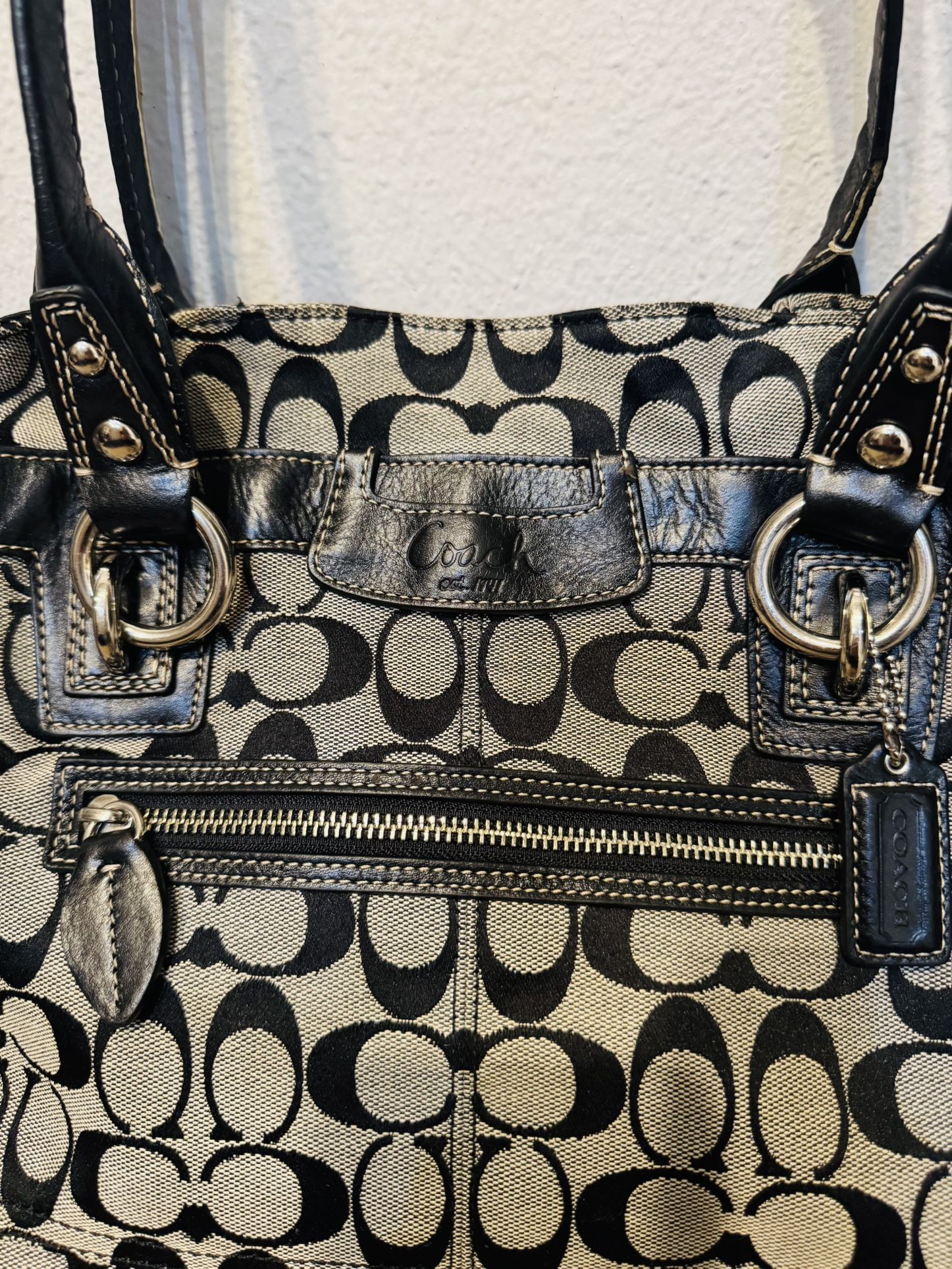 Coach Penelope Signature Carryall Shoulder Hand-Bag F14696