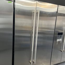 Panel Ready 2023 Jenn Air Built In Side By Side 48” Refrigerator 