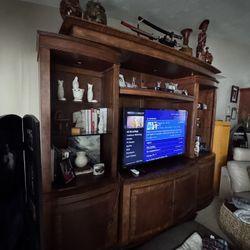 Entertainment Center With Coffee Table And Side Tables