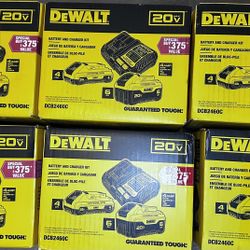 DEWALT BATTERY AND CHARGER KIT 6.0 4.0 Brand New(firm Price ) 