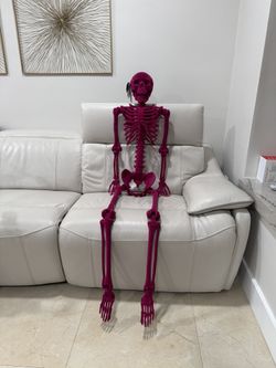 Martha Stewart Pink Skeleton Halloween Decoration