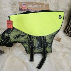 NEW Arcadia Trail Dog Life Jackets – Lime Green & Orange – XS to XL – $15+ Each or All 8 for $140
