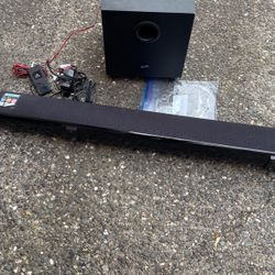 Bluetooth 37 inch sound bar and subwoofer with remote