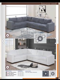 Jumbo corduroy couch new in box