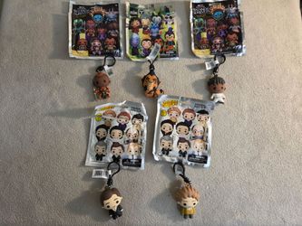 Bag clips - Frank Costanza, Scar (Lion King), & Okoye (Black Panther)
