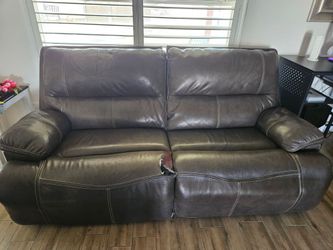 Ashley Leather Power Recliner