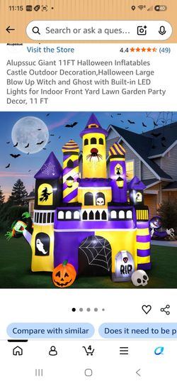11ft Inflatable Halloween Castle Decorations (Price Is Firm)