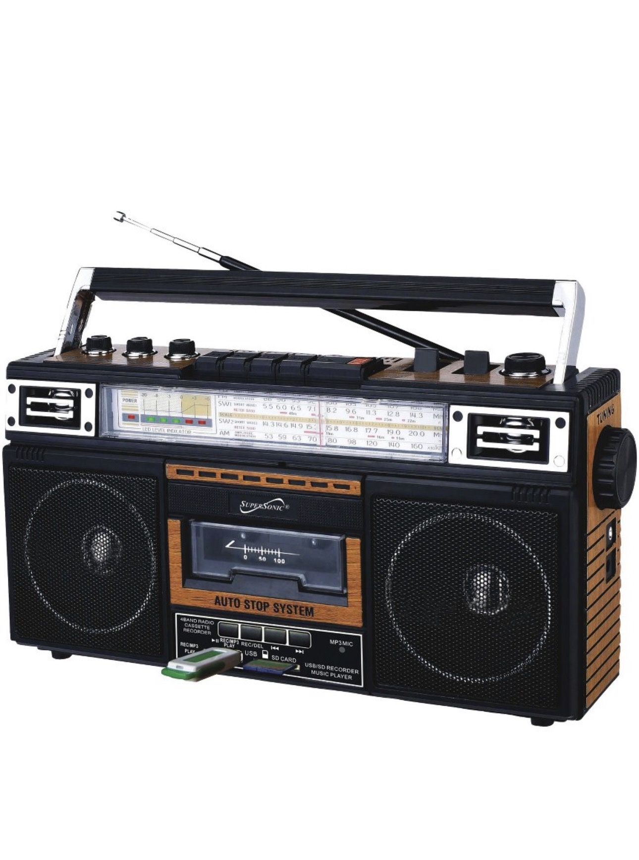 Retro Bluetooth Radio Speaker Boombox