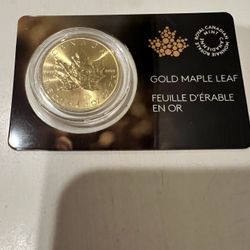 Royal Canadian Mint 1 oz Maple Leaf .9999 Fine Gold