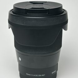 Sigma 16mm 1.4  DC DN Contemporary - Sony E - Used