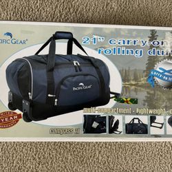 21” Carry-On Rolling Duffel Bag