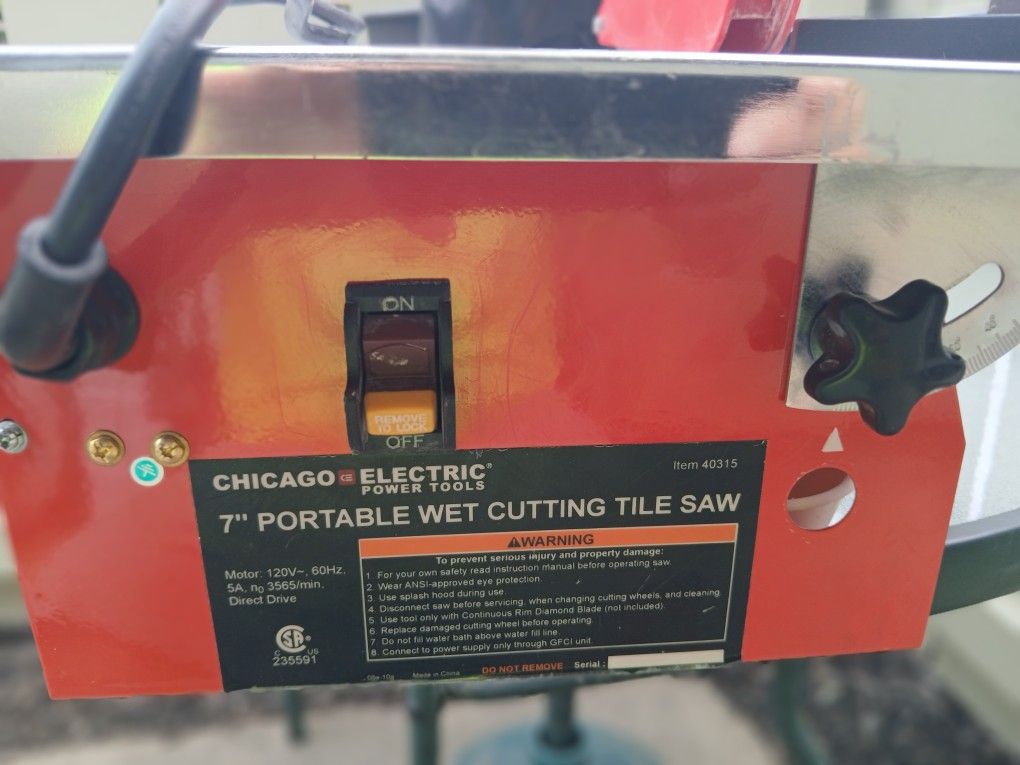 Tile Wet Saw