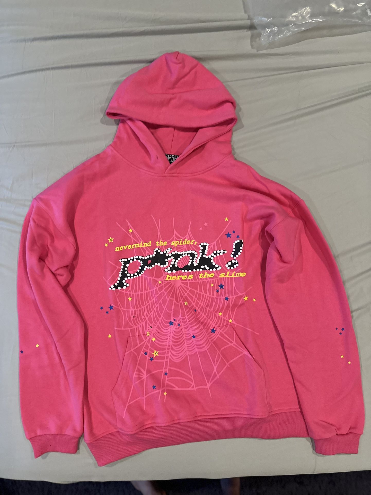 Sp5der Pink Hoodie Size M