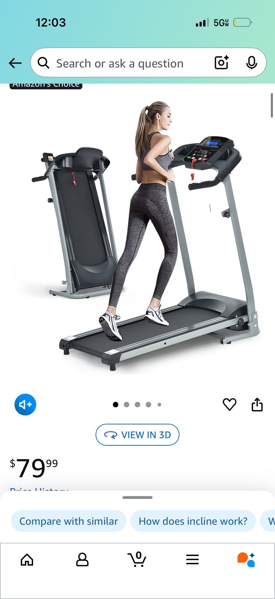 Brand: HomJoones 4.0 4.0 out of 5 stars (244) Home Foldable Treadmill with Incline, Folding for Workout, Electric Walking Machine 15 Preset or Adjusta
