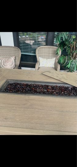 New propane fire pit patio table