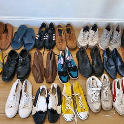 Lot Of 20 Pairs Of Men's Shoes Sizes 13 And 12
