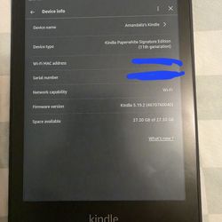 6.8" Kindle Paperwhite Gen 11th Signature Edition 32gb 