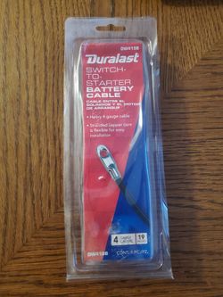 2 Pack Duralast Cables DW419B Switch To Starter Cable DS425B Side Terminal Cable