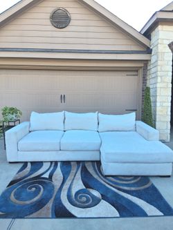 Large Cream Sectional couch- Free Delivery