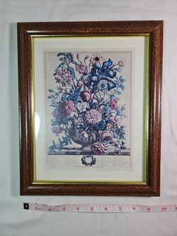 June Floral Framed Art by Robert Furber