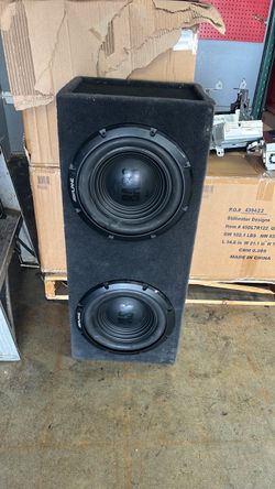 Alpine Dual 12 Inch Box 2 Subwoofers 500 Watts Max