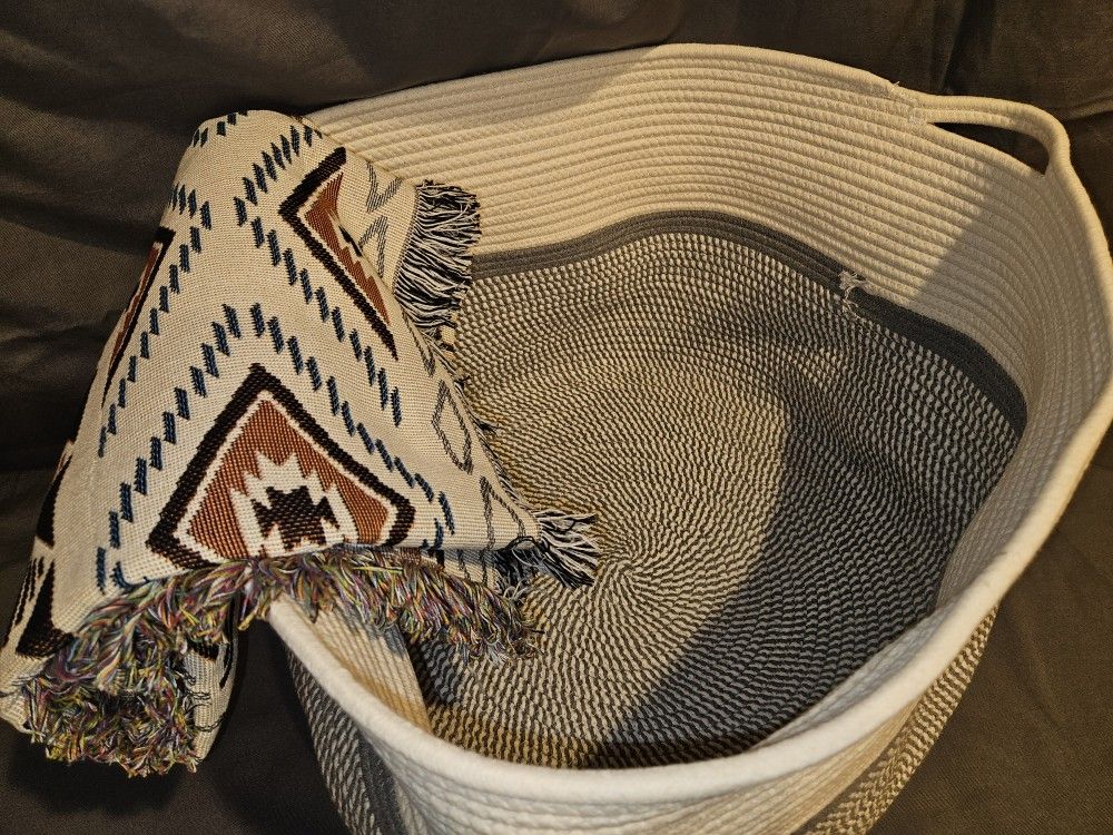 Blanket Storage Basket - New / Unused