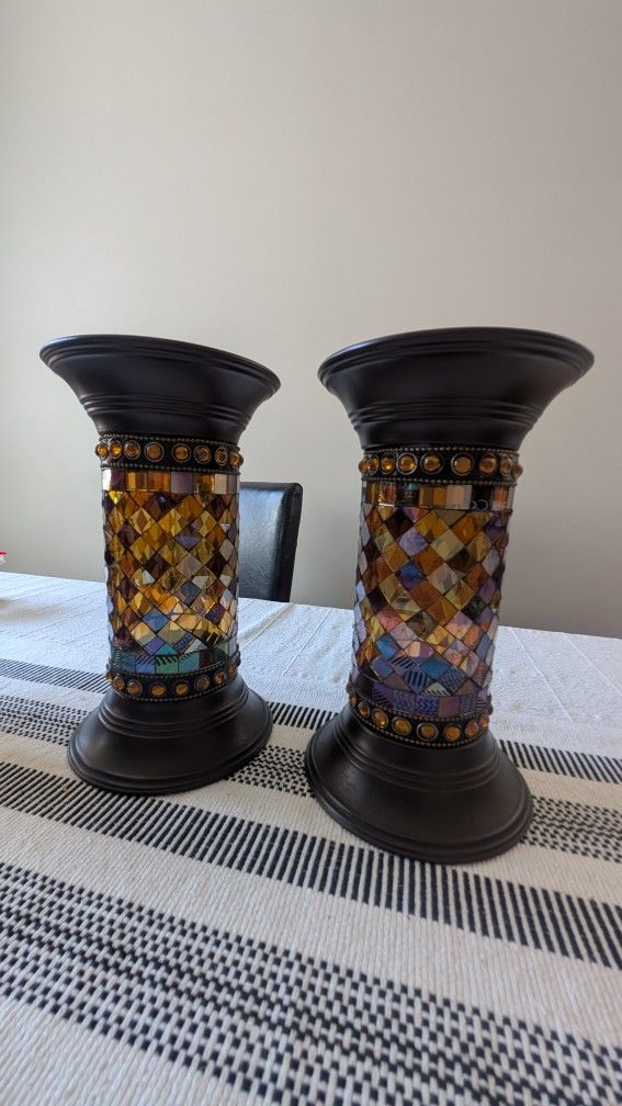 Mosaic Candle Holders