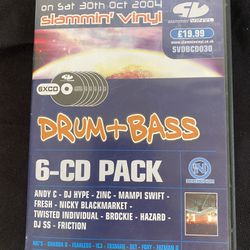 Slammin’ Vinyl Drum & Bass 6 CD Tape Pack 30.10.2004 Rave One Nation Jungle (Rare Collectors Item!)