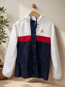 Reebok Colorblock Windbreaker Jacket with Hood