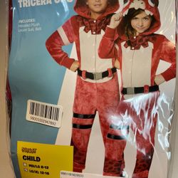 Kids Fortnite Halloween Costume Tricera Ops Size XL 12-16