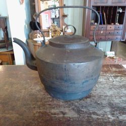 Antique Iron Tea Kettle 1840's - 1850's