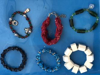 all six bracelets