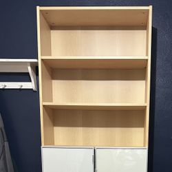IKEA Tall Bookcase With Half Doors 