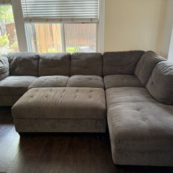 Couch Sectional With Storage Ottoman 