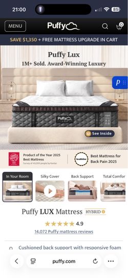 PUFFY KING BED