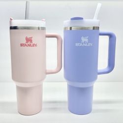 Stanley Quencher H2.0 FlowState Stainless Steel Tumbler Pink & Purple 40oz **EXCELLENT  