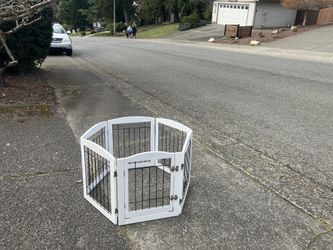 Small Dog Cat Rabbit Bunny or Toddler Wooden Inside Kennel Pet Playpen Collapsible Like New 42” by 42” 30” High