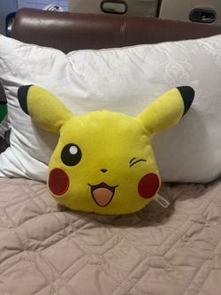 Pokémon Pikachu wink-face plush pillow/cushion