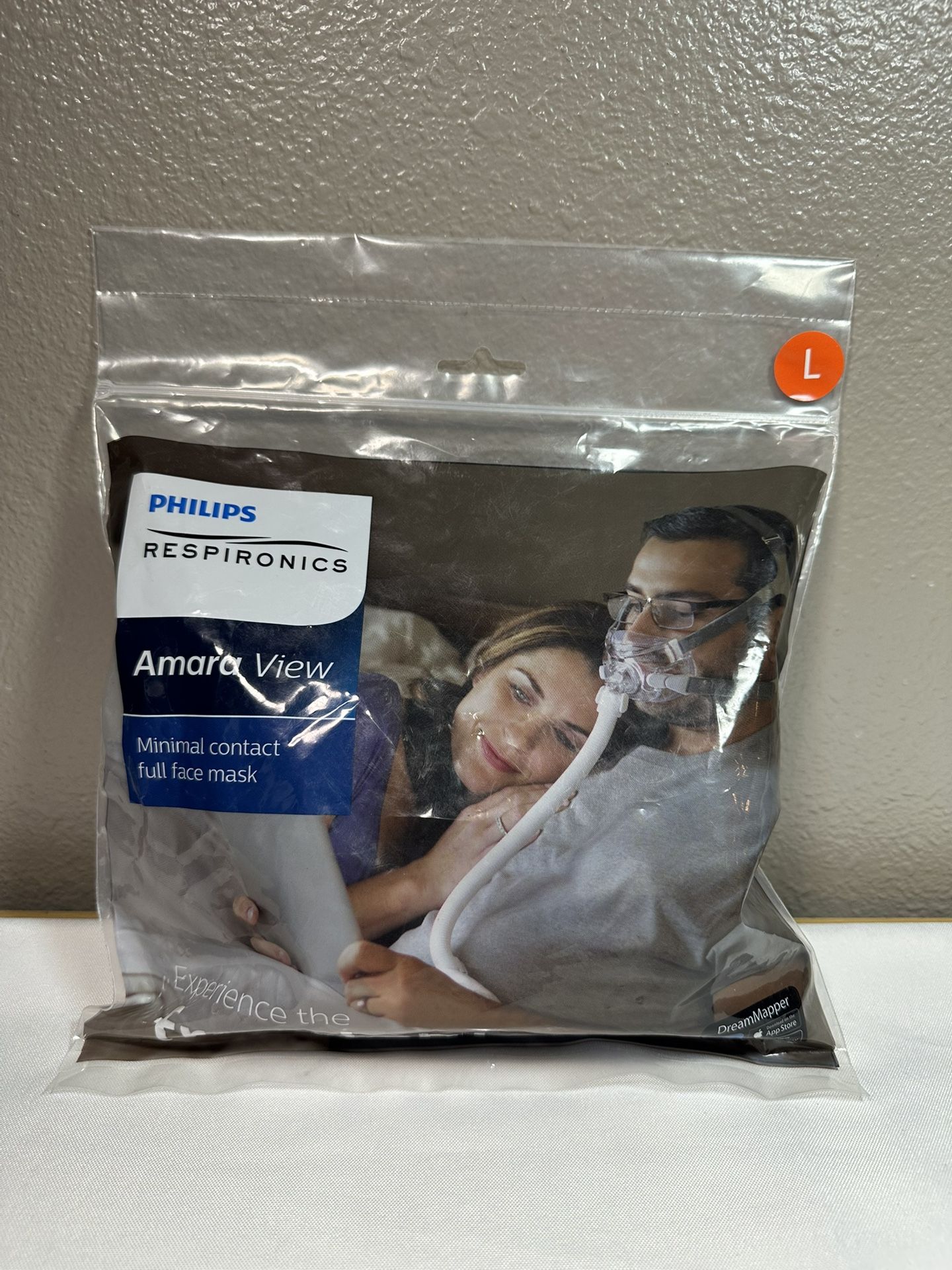 Philips Respironics Amara View Minimal Contact Large L Full Face Mask W/ Headgear