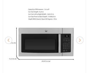 JVM 3160RFSS Over the Range Microwave