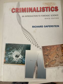 Criminalistics Textbook By Richard saferstein