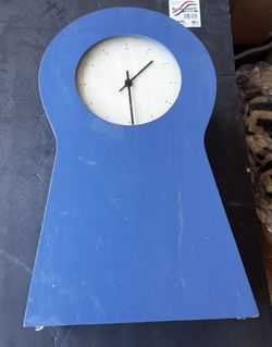 Blue Medicine Cabinet With Clock; IKEA 