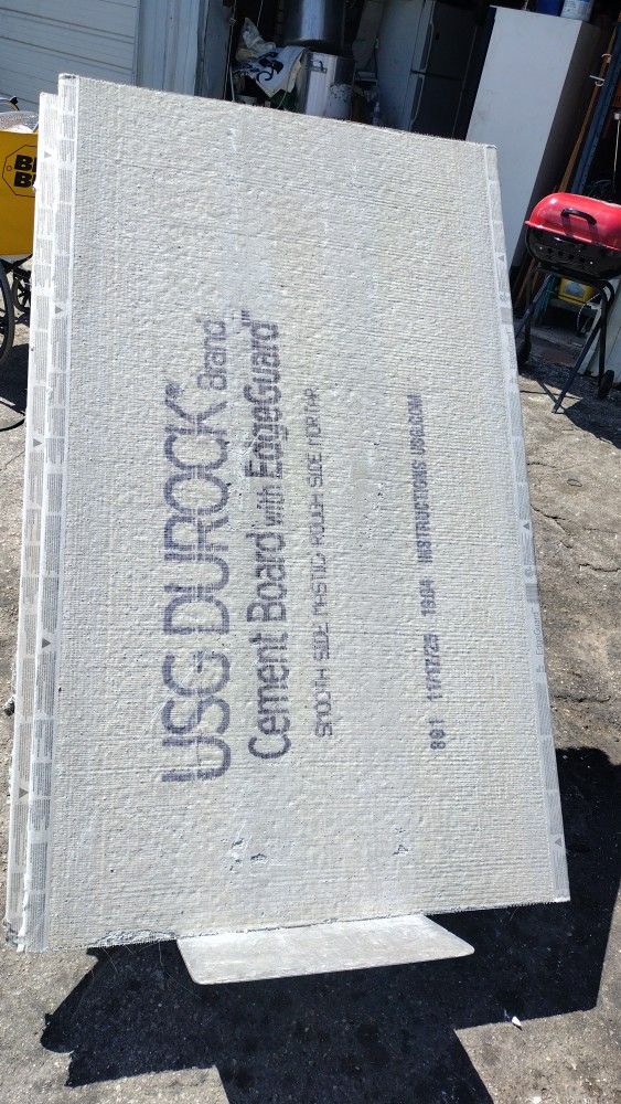 6 New Sheets Of Durock 3x5 1/2 In.