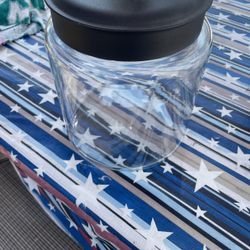 Glass Cookie Jar 