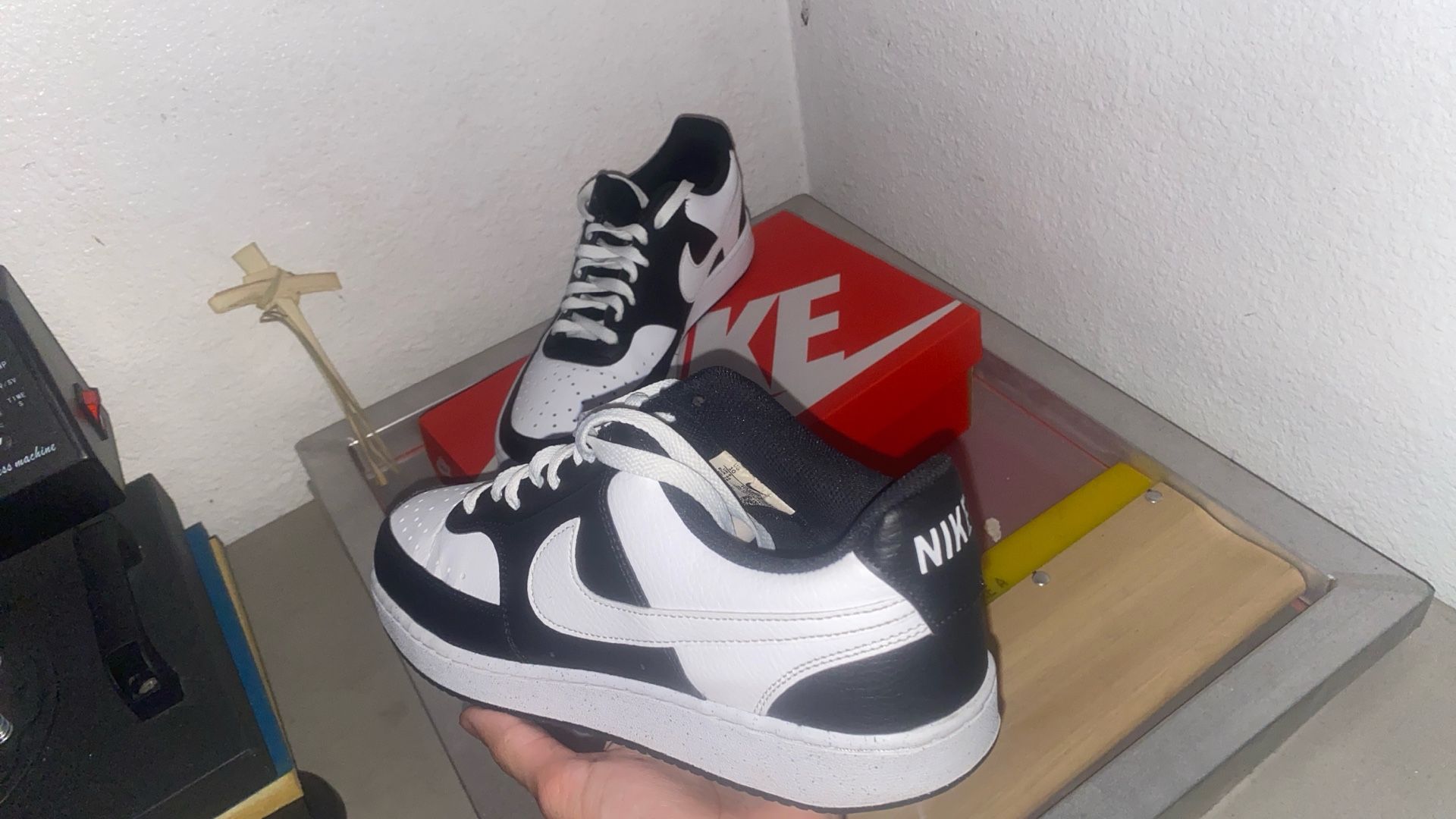 Men’s Nike Vision Shoes Black And White