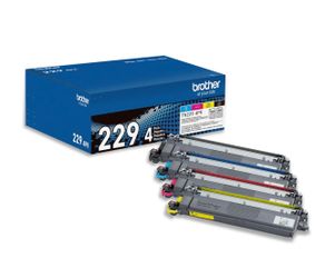 Brother Genuine TN2294PK Standard Yield 4-Pack Printer Toner Cartridges - Black, Cyan, Magenta, Yellow Toner