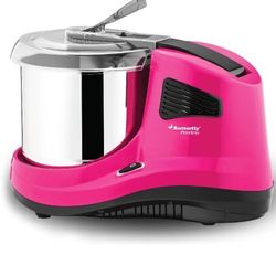 Peerless 3-Stone Wet Grinder with Atta Kneader & Coconut Scraper, 2-Liter, 110V for USA & Canada, Pink

