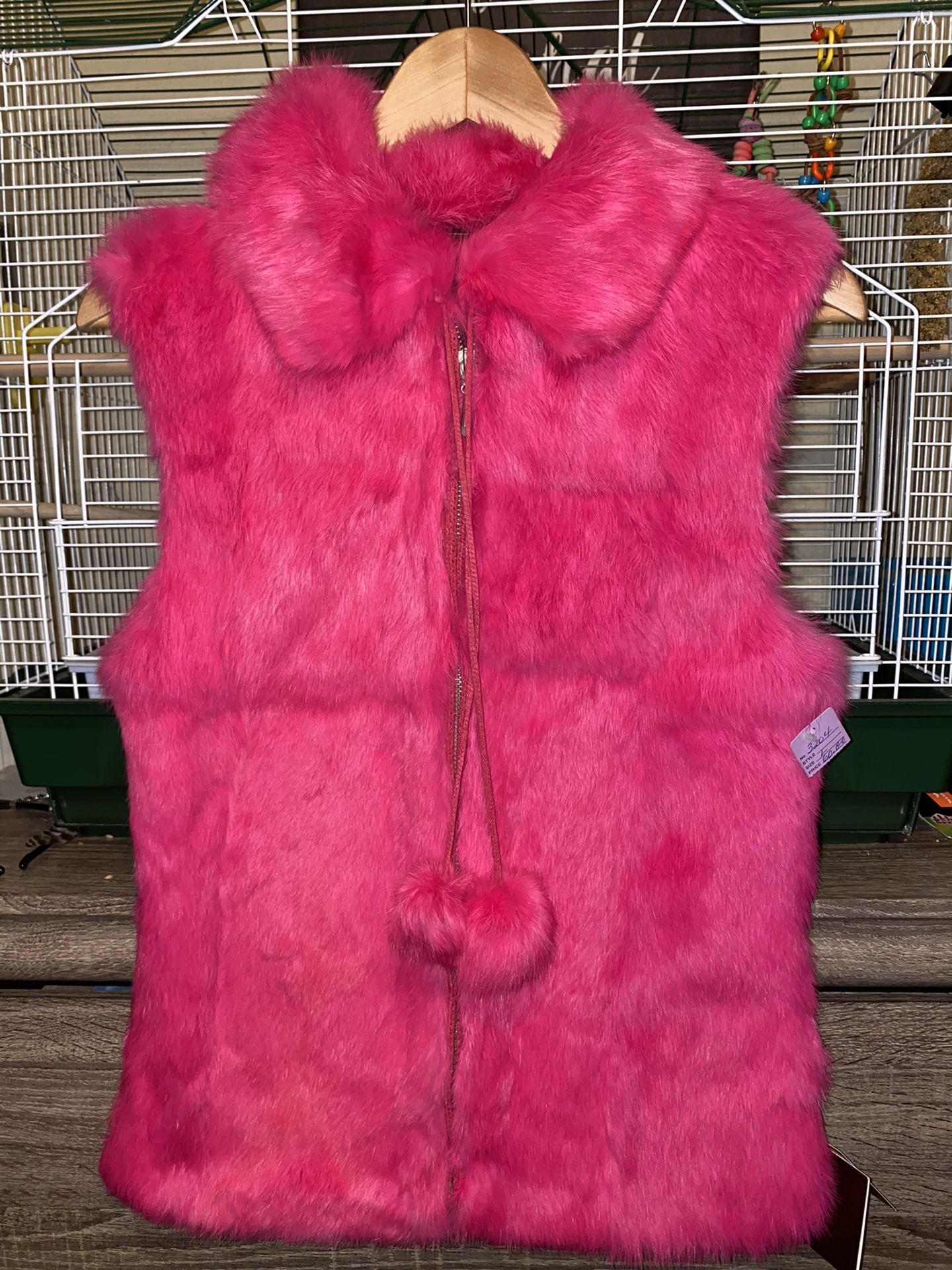 Pink Fur Vest