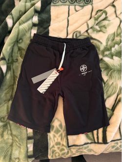 Off-White Black Diag Stencil Shorts size xs